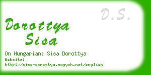 dorottya sisa business card